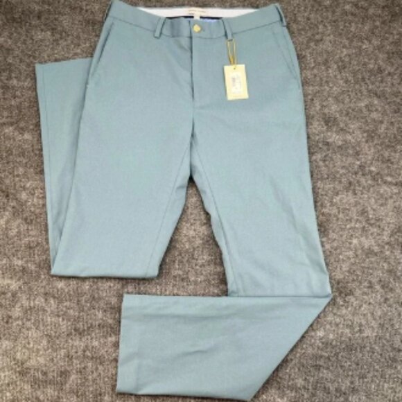 Peter Millar Crown Sport Eb77 Performance 5 Pocket Golf Pant Rainfall Blue 30x32 - Picture 1 of 6